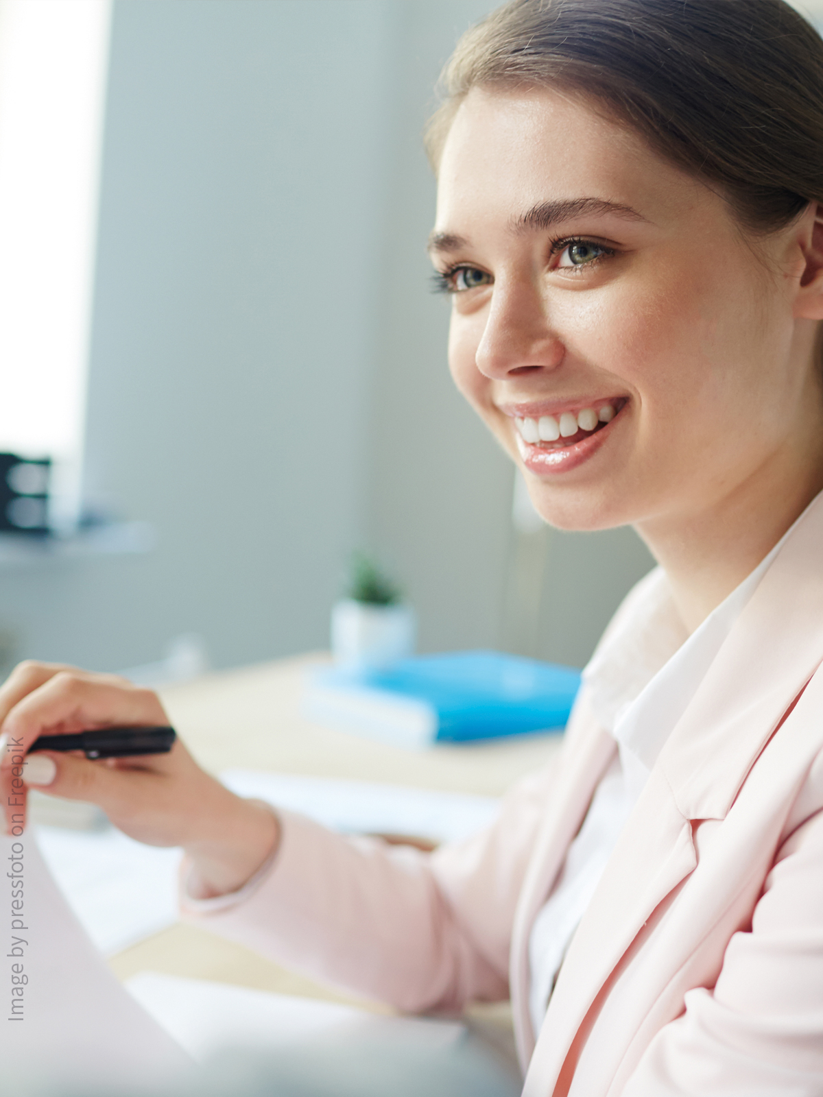 Eine Beraterin, die etwas erklärt